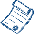 Certificate scroll icon