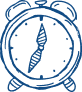 Illustrated compass symbol
