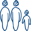 Illustration of a group of people in line-art style