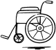 Wheelchair icon - accessibility friendly